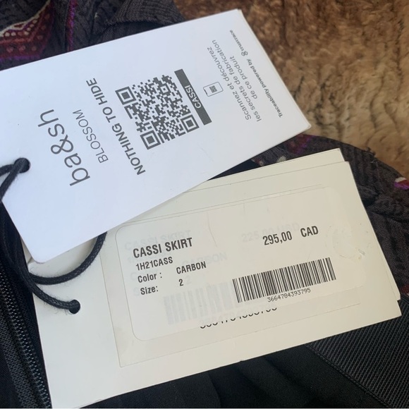 ba&sh Cassi Skirt Carbon - Picture 7 of 7